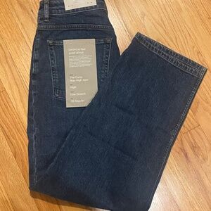 Everlane Women's Curvy Way-High Jean in Vintage Indigo, Size 29